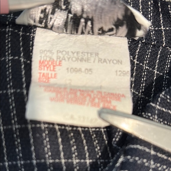 Vintage made in Canada Black Checkered Vest - Picture 3 of 7